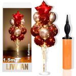 &Otilde;hupallialus LIVMAN LX-01 13 &otilde;hupalliga, 2 LED-valgusriba ja komplektis &otilde;hupallipump, 1,5m