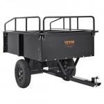 ATV haagis, terasest kallurk&auml;ru, 200x66x76 cm, must, aia abivahend