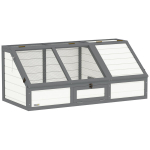 Kilpkonnade terraarium 120x55x50 cm valge, puit ja teras