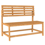 Kahekohaline puidust aiapink, UV-kindel, reguleeritava seljatoega, 110x61x89 cm, 240 kg