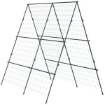 Taimetugi v&otilde;rkterasest raamiga 180x100x180 cm roheline aiataimedele 1 tk