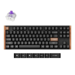 Juhtmevaba m&auml;nguklaviatuur Keychron K8 HE Special Edition Wireless K8H-F1 Gateron Magnetic Nebula, Inglise (US), must v., Keychron K8 HE Wireless (K8H-F1) - US Layout - Gateron Magnetic Nebula - Carbon Black (Juoda) Magnetinė Belaidė Žaidimų Klaviatūra