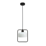 Rippvalgusti Candellux Lighting Zodiac 1x40W E27 valge/must