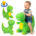 T&auml;ispuhutav kummist h&uuml;ppeloom Dinosaurus pumbaga, 49 cm