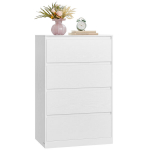 Kummut 40x60x97,4 cm Valge puitlaastplaat