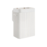 Pesukorv 40x30x60 cm Valge Bambus