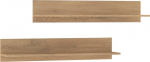 Kahe riputatava riiuli komplekt Stella STE-02, pruun