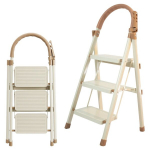 Beige redel 3 astmeline kokkupandav kergekaaluline kodumaine terasredel kuni 150 kg