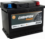 Aku AGM Champion Power 60Ah 680A