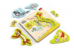 Winnie the Pooh puidust puzzle 12el TREFL