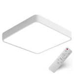 LED rippvalgusti ruut 60cm valge 65W puldiga, 3 valguse v&auml;rvi, kaasaegne ja stiilne Itaalia disain