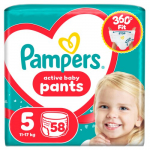 Pampers Active Baby Pants P&uuml;ksm&auml;hkmed, Suurus 5, 58 tk