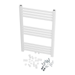 Vannitoa radiaator redelradiaator Granitan Raven 80x50cm valge