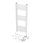 Vannitoa radiaator redelradiaator Granitan Raven 90x30cm valge