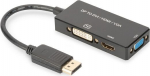 Adapter Displayport 1.2 Vga / Dvi / Hdmi Digitus Ak-340418-002-s