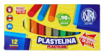 Plastiliini komplekt Astra, 12 v&auml;rvi, litritega