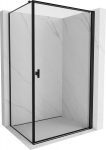 Mexen Mist-B du&scaron;inurk avatud parempoolne 80 x 95 cm, must raam, must - 8A2T-080-095-70-70-P