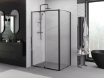 Mexen Exo du&scaron;inurk, t&otilde;stetav uks, 115 x 85 cm, l&auml;bipaistev, must - 819-115-085-70-00