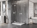 Mexen Lunar L Duo vasakpoolne p&ouml;&ouml;rduksega du&scaron;ikabiin 115 x 80 cm, l&auml;bipaistev, valge - 834L-115L-080P-20-00