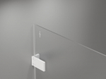 Mexen Lunar-F Duo kokkupandav du&scaron;inurk 95 x 75 cm, l&auml;bipaistev, valge - 836-095L-075P-20-00
