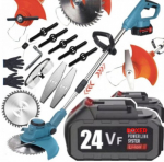 Akuga trimmer Boxer BX143 tarvikute ja 2x24V akudega