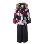 Huppa Poiste talvekomplekt WINTER, navy pattern/ navy