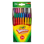 Crayola Twistables v&auml;rvipliiatsid lastele, 24 v&auml;rvi
