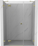 Mexen Lunar du&scaron;iuks uks vasak 125 cm, l&auml;bipaistev, kuldne - 834S-125-050-50-00-L
