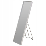 Seisev ristk&uuml;likukujuline peegel valge raamiga 30,5 x 113 cm
