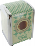 Retro stiilis salvr&auml;tikuhoidja "Coffee Time" 60 salvr&auml;tikuga