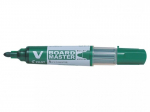 Roheline pliiats on kuivalt kustutatud Pilot V Board Master, Valgetahvlimarker Pilot V Board Master, vahetatav padrun, roheline, &uuml;mar ots 2,3mm