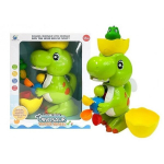 Ujuv dinosaurus koos veepihustiga