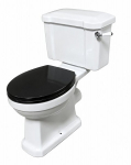 Kompaktne RETRO Windsor WC-pott 78&times;48&times;86,5 cm, valge + Soft Close istmekate, must