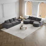 Moodulsofa lamamistooliga, vahtkompressioon, 2 osa