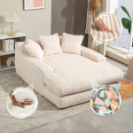 Sametkangast diivan, 125x155x63 cm, 3 patja, 1 tk