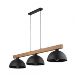 Oslo 4710 ripplamp, 3 E27 pesa, must