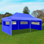 vidaXL sinine kokkupandav pop-up peotelk, 580 x 291 x 315 cm