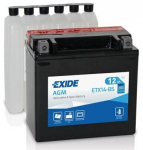 Exide motoaku 12V 12Ah YTX14-BS AGM 150x87x145+-