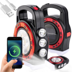 4in1 taskulamp, p&auml;ikese t&ouml;&ouml;koja lamp, lame, Powerbank prožektor