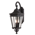 Seinale kinnitatav v&auml;lisvalgusti Elstead Lighting Cotswold lane FE-COTSLN2-L-BK