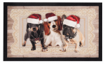 Uksematt Hanse Home Printy Christmas Dogs II, 45x75 cm