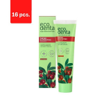 Hambapasta, v&auml;rskendav, hambakatu vastu, j&otilde;hvikaekstraktiga ja Kalident Ecodenta 2in1, 100ml x 16 tk