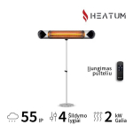 Heatum H2000R CORE SILVER infrapuna soojuskiirgur koos statiiviga