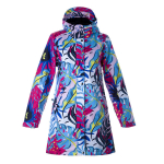 Huppa Naiste kevad-s&uuml;gis parka JANELLE 1, fuchsia pattern