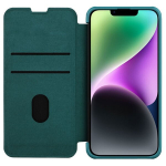 Nillkin Qin Pro Leather Case-plain leather iPhone 14 Plus 6.7 2022 Exuberant Green (Green)
