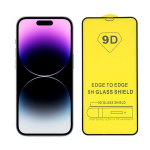 TakeMe 9D Hybrid Flexi t&auml;ielik pinnakaitseklaas Apple iPhone 14 must raam