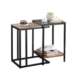 2-diivanilaua komplekt SoBuy FBT99-F, pruun/must