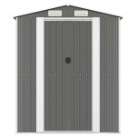 vidaXL aiakuur, helehall, 192 x 523 x 223 cm, tsingitud teras