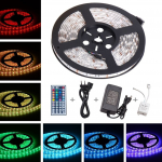 LED riba RGB 5 m, 5050 puldiga, veekindel