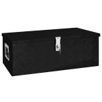 vidaXL hoiukast, must, 80 x 39 x 30 cm, alumiinium